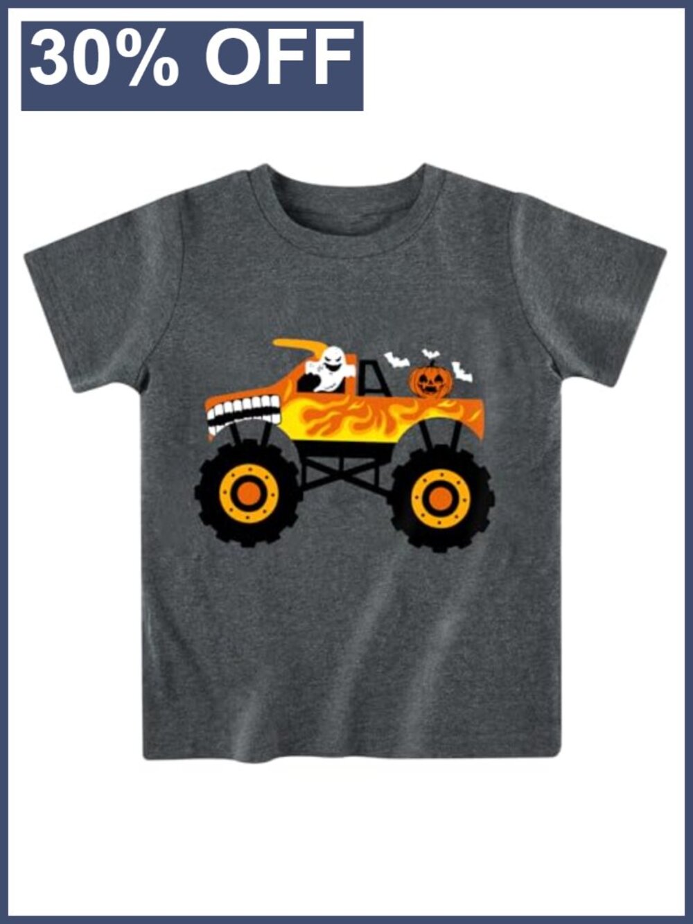 Toddler Halloween Shirt Pumpkin Ghost Kids Short Sleeve T-Shirt